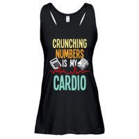 Crunching Numbers Is My Cardio Accountant Auditor Auditing Ladies Essential Flowy Tank