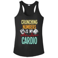 Crunching Numbers Is My Cardio Accountant Auditor Auditing Ladies PosiCharge Competitor Racerback Tank