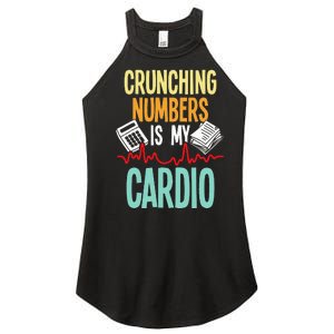 Crunching Numbers Is My Cardio Accountant Auditor Auditing Women's Perfect Tri Rocker Tank