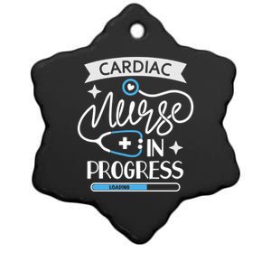 Cardiac Nurse In Progress Funny Gift Cardiology Nursing Student Life Gift Ceramic Star Ornament