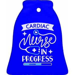 Cardiac Nurse In Progress Funny Gift Cardiology Nursing Student Life Gift Ceramic Bell Ornament