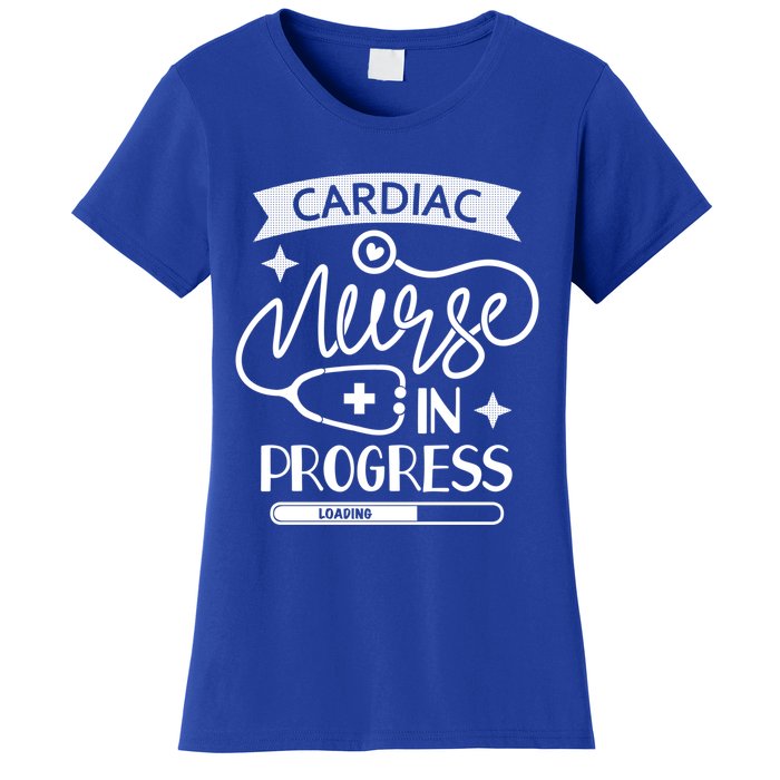 Cardiac Nurse In Progress Cute Gift Cardiology Nursing Student Life Gift Women's T-Shirt