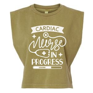 Cardiac Nurse In Progress Cute Gift Cardiology Nursing Student Life Gift Garment-Dyed Women's Muscle Tee