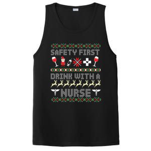 Christmas Nurse Ing Alcohol Wine Ugly Christmas Sweater Great Gift PosiCharge Competitor Tank