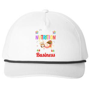 Child Nutrition Is My Business School Cafeteria Lunch Lady Snapback Five-Panel Rope Hat