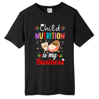 Child Nutrition Is My Business School Cafeteria Lunch Lady Tall Fusion ChromaSoft Performance T-Shirt