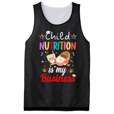 Child Nutrition Is My Business School Cafeteria Lunch Lady Mesh Reversible Basketball Jersey Tank