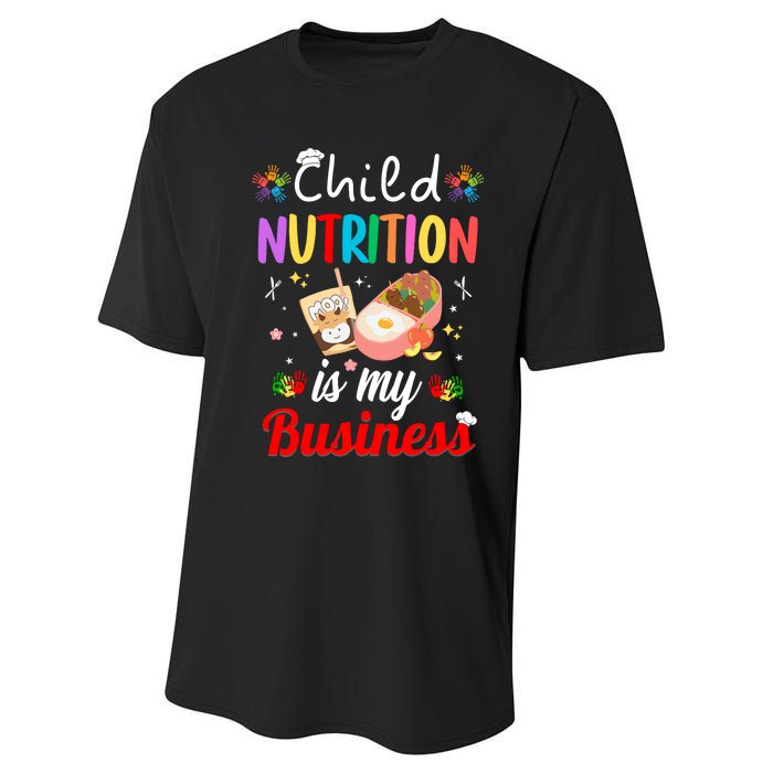 Child Nutrition Is My Business School Cafeteria Lunch Lady Performance Sprint T-Shirt