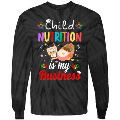 Child Nutrition Is My Business School Cafeteria Lunch Lady Tie-Dye Long Sleeve Shirt