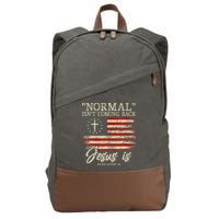 Christian Normal IsnT Coming Back Jesus Is Gift Cotton Canvas Backpack
