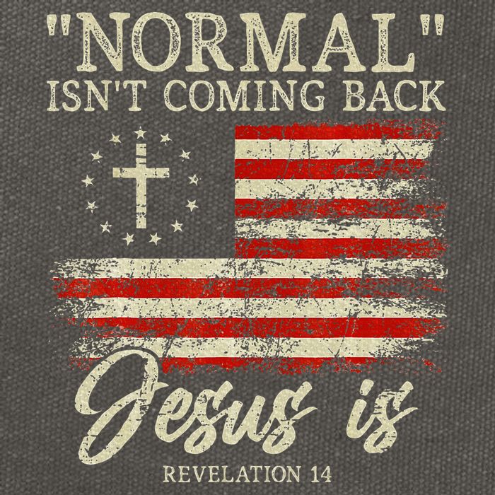 Christian Normal IsnT Coming Back Jesus Is Gift Cotton Canvas Backpack