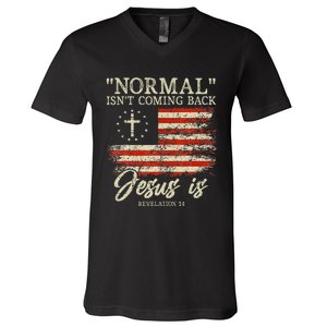 Christian Normal IsnT Coming Back Jesus Is V-Neck T-Shirt