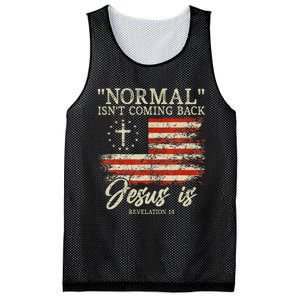 Christian Normal IsnT Coming Back Jesus Is Mesh Reversible Basketball Jersey Tank