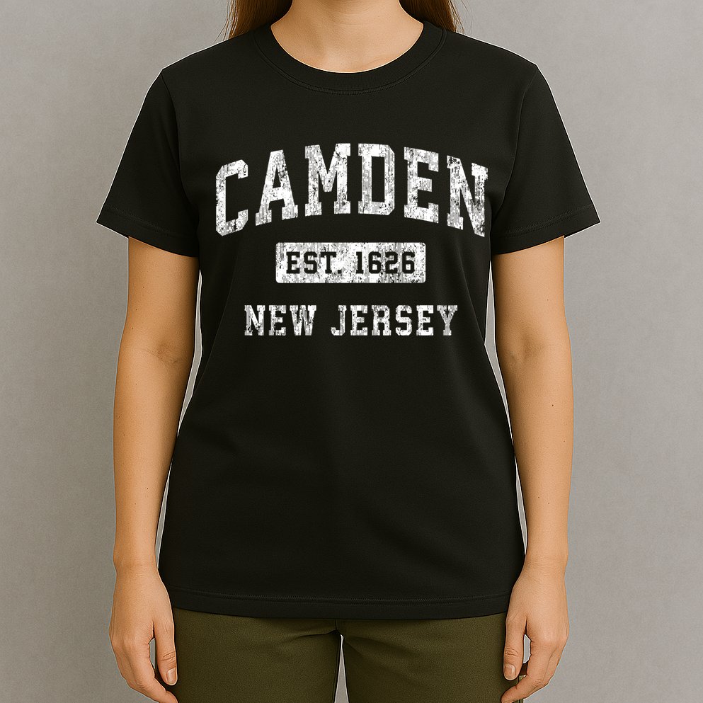 Camden New Jersey Nj Vintage Established Sports T-Shirt