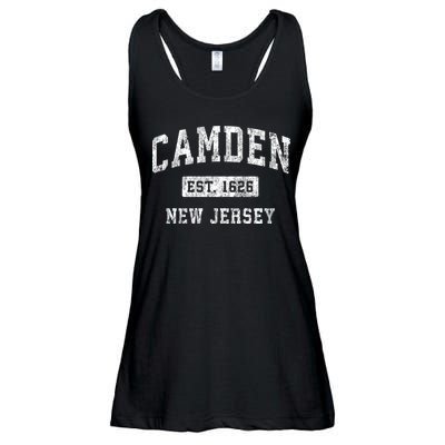Camden New Jersey Nj Vintage Established Sports Ladies Essential Flowy Tank