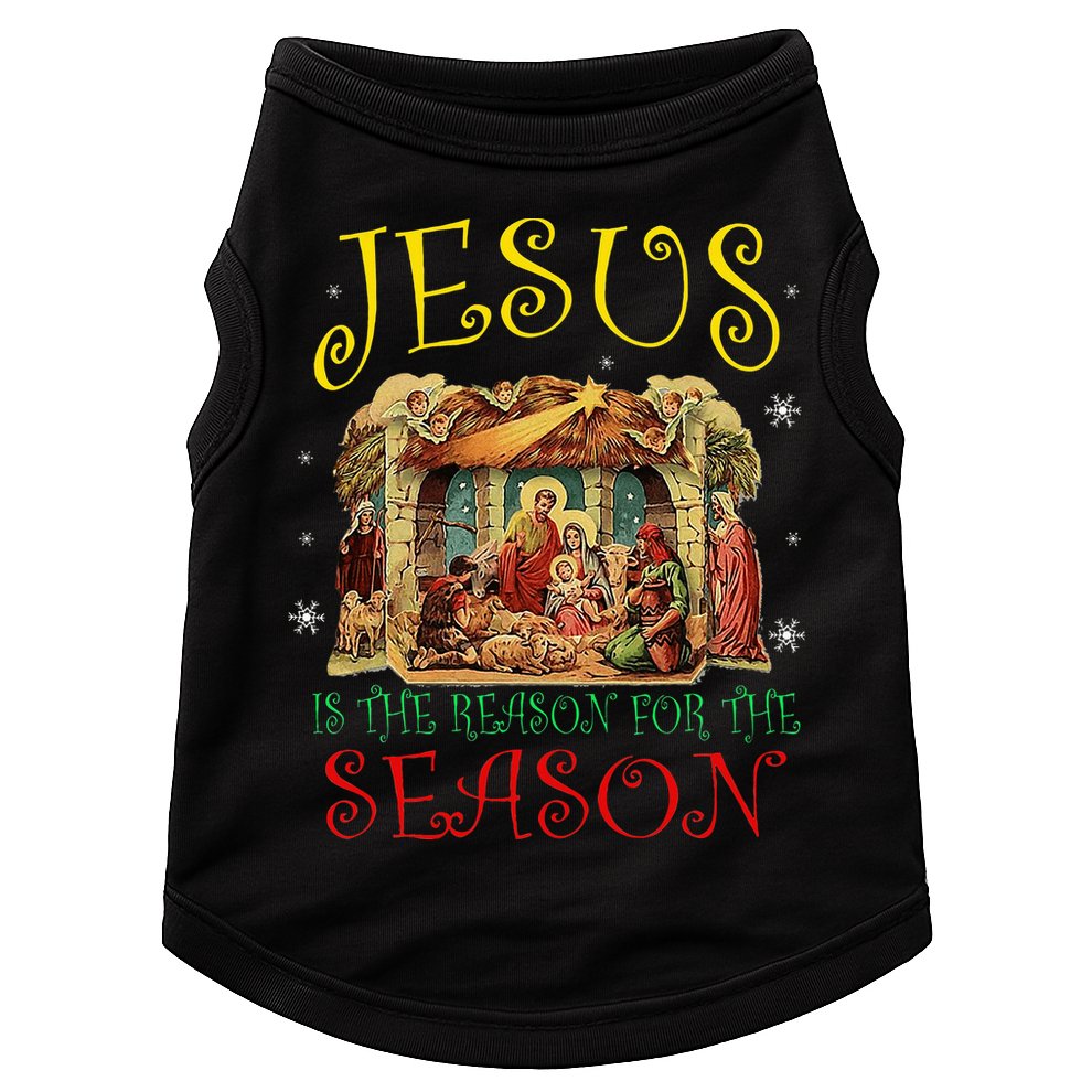 Christmas Nativity Jesus Is The Reason For The Season Manger Doggie Tank