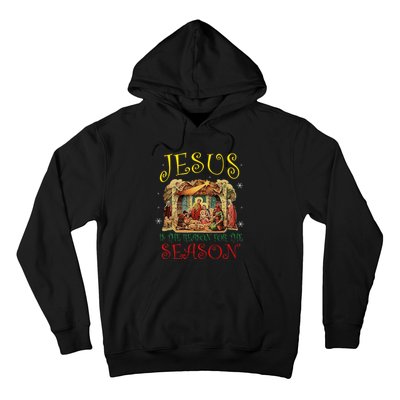 Christmas Nativity Jesus Is The Reason For The Season Manger Hoodie