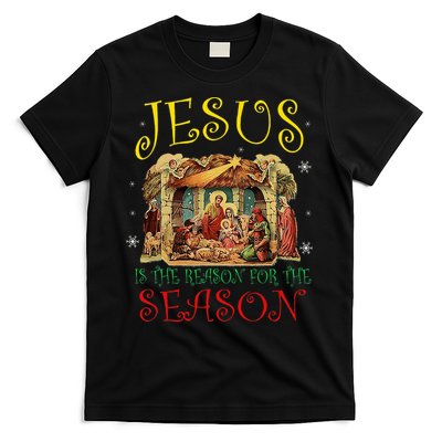 Christmas Nativity Jesus Is The Reason For The Season Manger T-Shirt