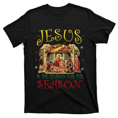 Christmas Nativity Jesus Is The Reason For The Season Manger T-Shirt