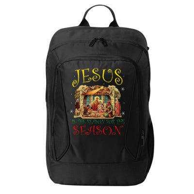 Christmas Nativity Jesus Is The Reason For The Season Manger City Backpack