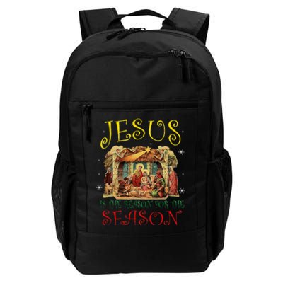 Christmas Nativity Jesus Is The Reason For The Season Manger Daily Commute Backpack