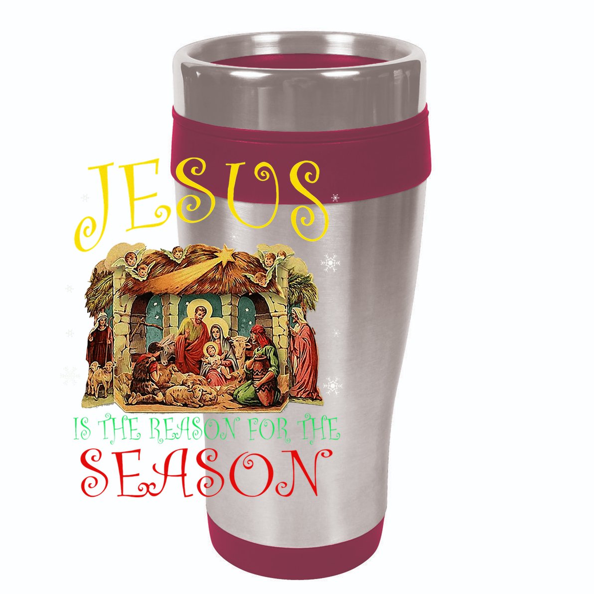 Christmas Nativity Jesus Is The Reason For The Season Manger 11oz C Handle Ceramic Mug