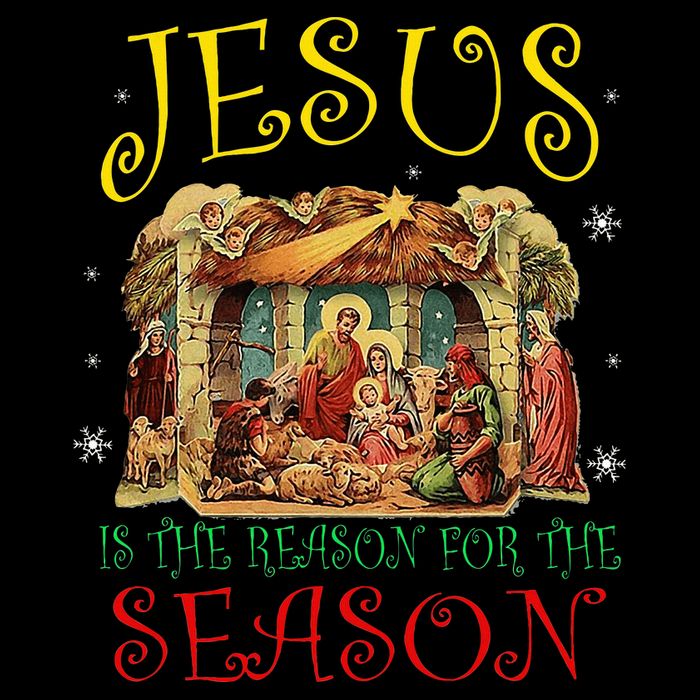 Christmas Nativity Jesus Is The Reason For The Season Manger 16 in Basic Backpack