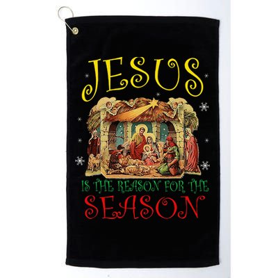 Christmas Nativity Jesus Is The Reason For The Season Manger Golf Towel