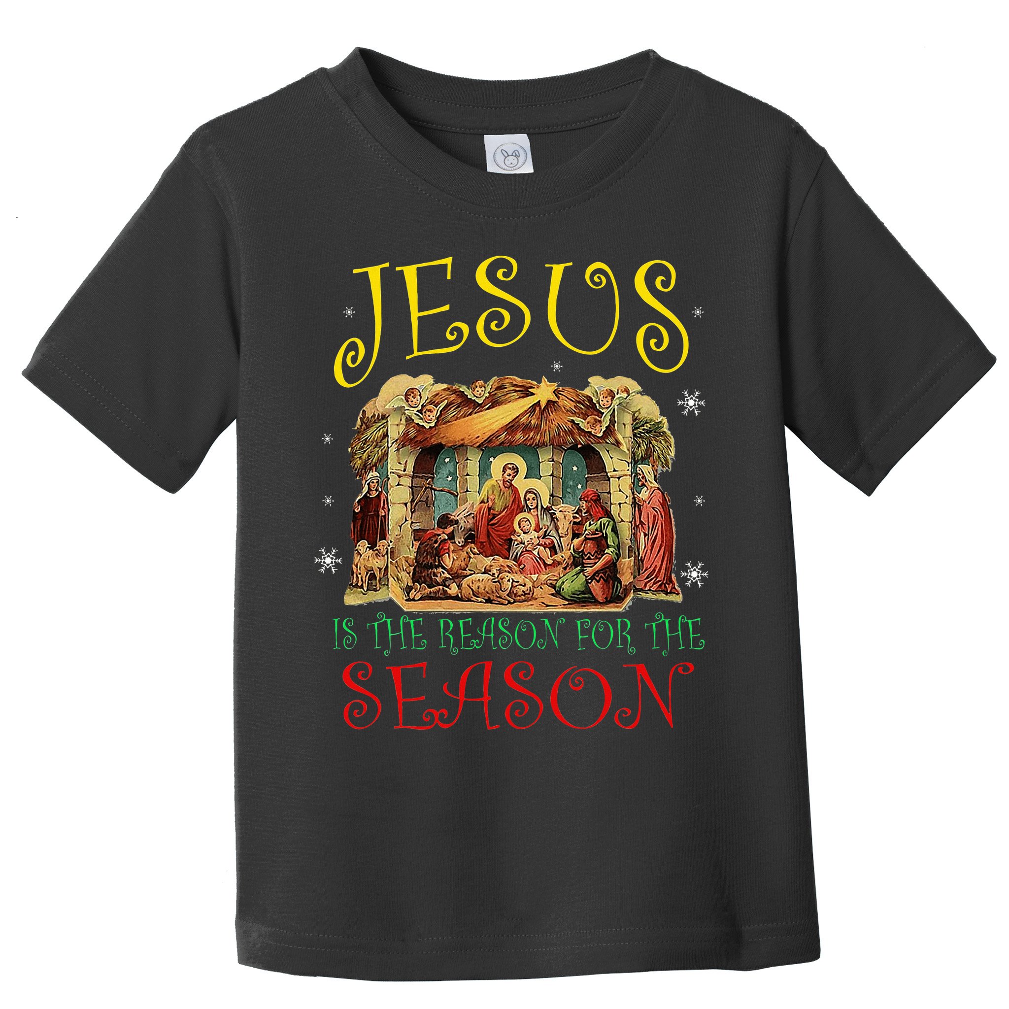 Christmas Nativity Jesus Is The Reason For The Season Manger Toddler T-Shirt