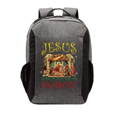 Christmas Nativity Jesus Is The Reason For The Season Manger Vector Backpack