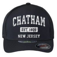 Chatham New Jersey Nj Vintage Sports Established Flexfit Unipanel Trucker Cap