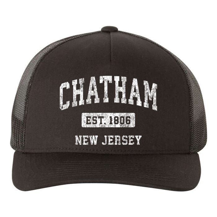 Chatham New Jersey Nj Vintage Sports Established Yupoong Adult 5-Panel Trucker Hat