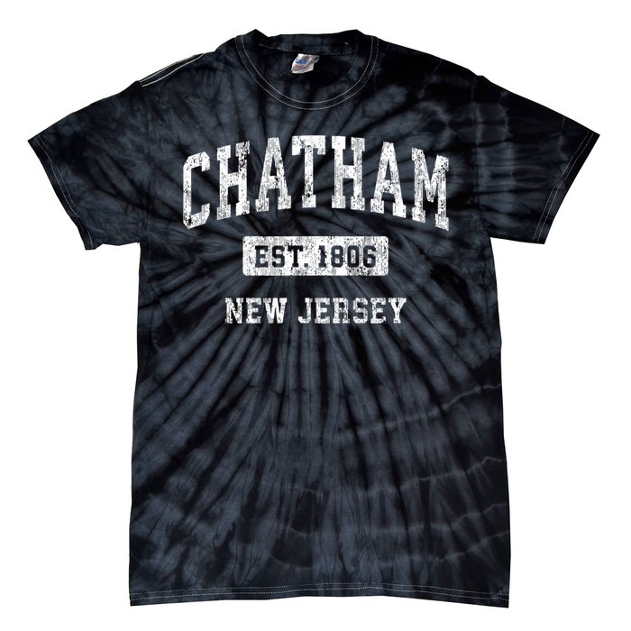 Chatham New Jersey Nj Vintage Sports Established Tie-Dye T-Shirt