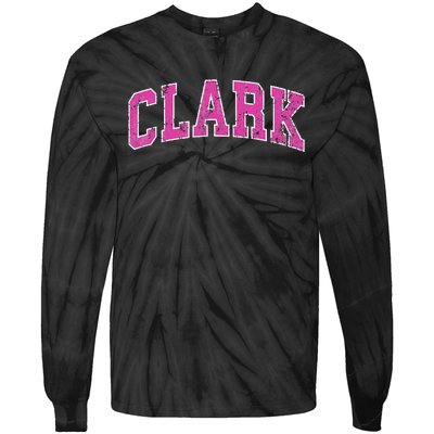 Clark New Jersey Nj Vintage Sports Tie-Dye Long Sleeve Shirt