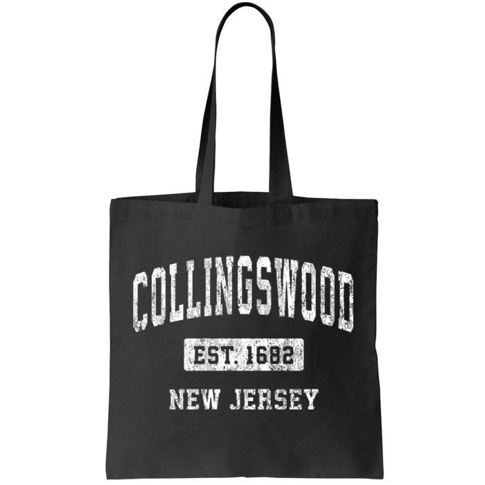 Collingswood New Jersey Nj Vintage Sports Established Tote Bag