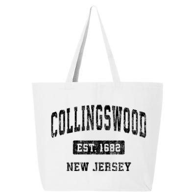 Collingswood New Jersey Nj Vintage Sports Established 25L Jumbo Tote