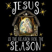 Christmas Nativity Jesus Is The Reason For The Season Manger 16 in Basic Backpack