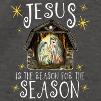 Christmas Nativity Jesus Is The Reason For The Season Manger Vector Backpack