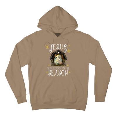 Christmas Nativity Jesus Is The Reason For The Season Manger Hoodie