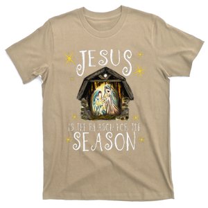 Christmas Nativity Jesus Is The Reason For The Season Manger T-Shirt