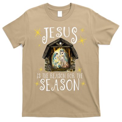 Christmas Nativity Jesus Is The Reason For The Season Manger T-Shirt
