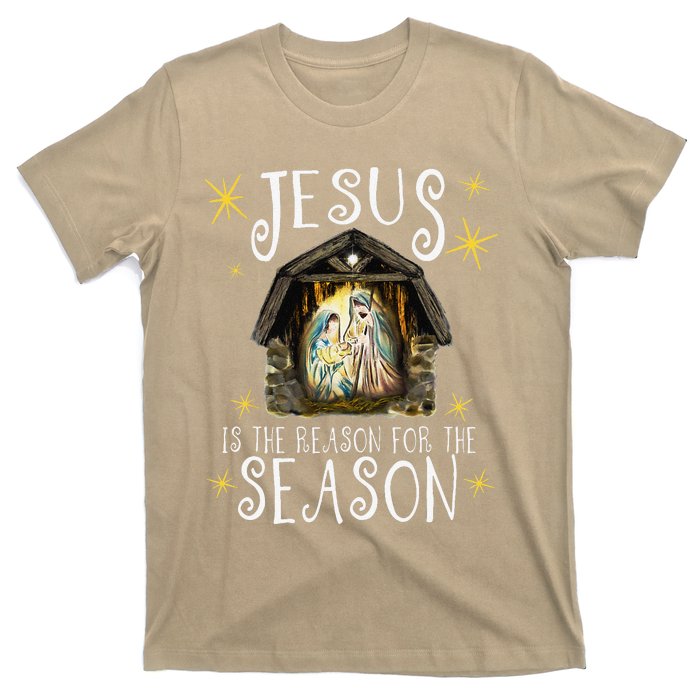 Christmas Nativity Jesus Is The Reason For The Season Manger T-Shirt