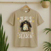 Christmas Nativity Jesus Is The Reason For The Season Manger T-Shirt
