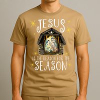 Christmas Nativity Jesus Is The Reason For The Season Manger T-Shirt
