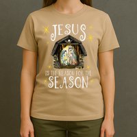 Christmas Nativity Jesus Is The Reason For The Season Manger T-Shirt