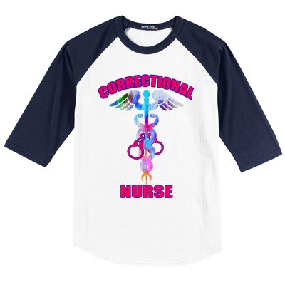 Correctional Nurse Jails Prisons Inmate Care Rn Lpn Nursing Baseball Sleeve Shirt