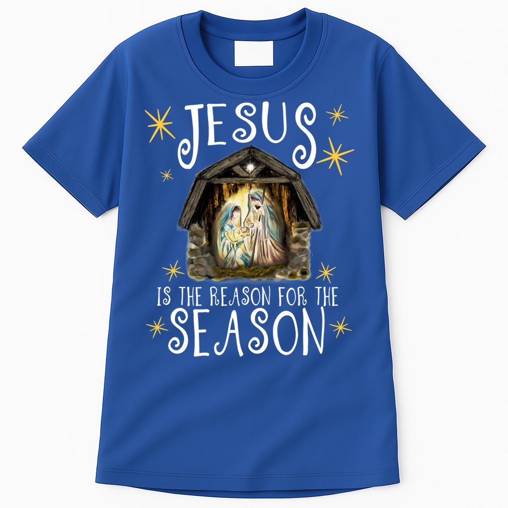 Christmas Nativity Jesus Is The Reason For The Season Ger Gift Tall T-Shirt