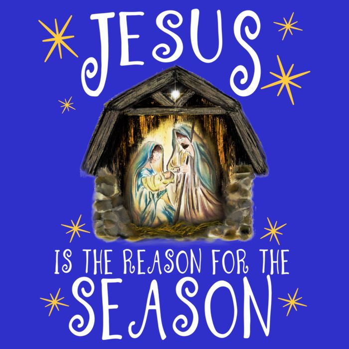 Christmas Nativity Jesus Is The Reason For The Season Ger Gift Baby Bodysuit