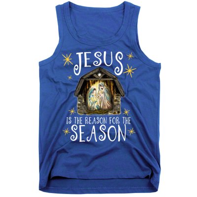 Christmas Nativity Jesus Is The Reason For The Season Ger Gift Tank Top