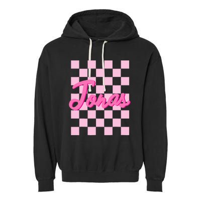 Custom Name Jonas Heart Design Garment-Dyed Fleece Hoodie